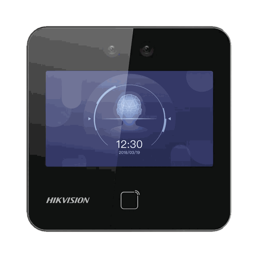 Biométrico Hikvision DS-K1T343MWX con reconocimiento facial y tarjeta